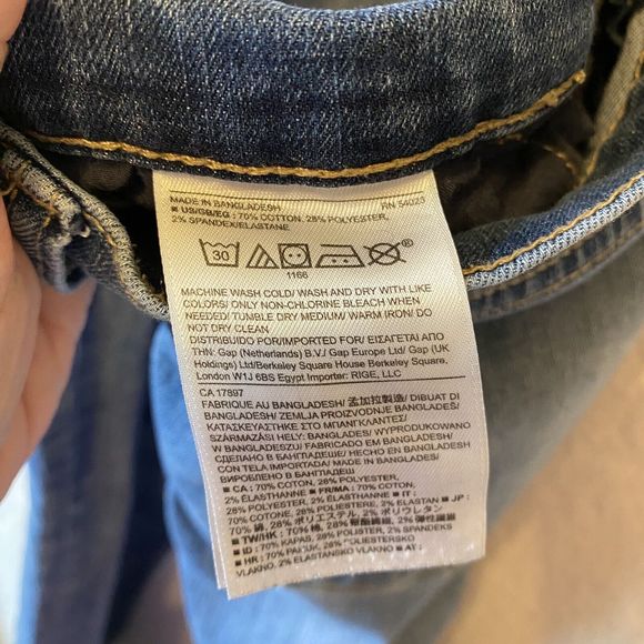 Banana Republic Jeans Size 6/28 Women Skinny Fit Blue Med Wash Denim Distressed - Picture 10 of 10